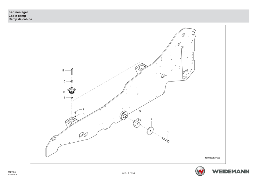 Weidemann T6027 Telehandler Parts Catalog SN WNK41812XXXX0001- v1.1 DE EN FR - Image 11