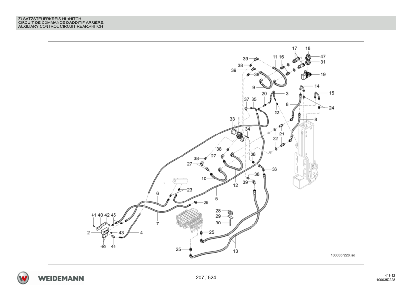 Weidemann T6027 Telehandler Parts Catalog SN WNK41812xxxxx0001 v1.1 DE FR EN - Image 8