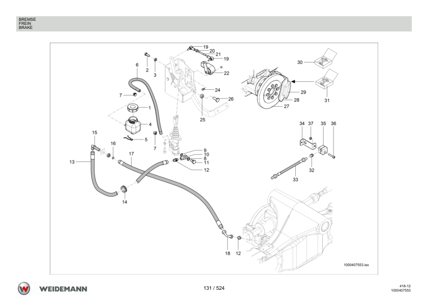 Weidemann T6027 Telehandler Parts Catalog SN WNK41812xxxxx0001 v1.1 DE FR EN - Image 6