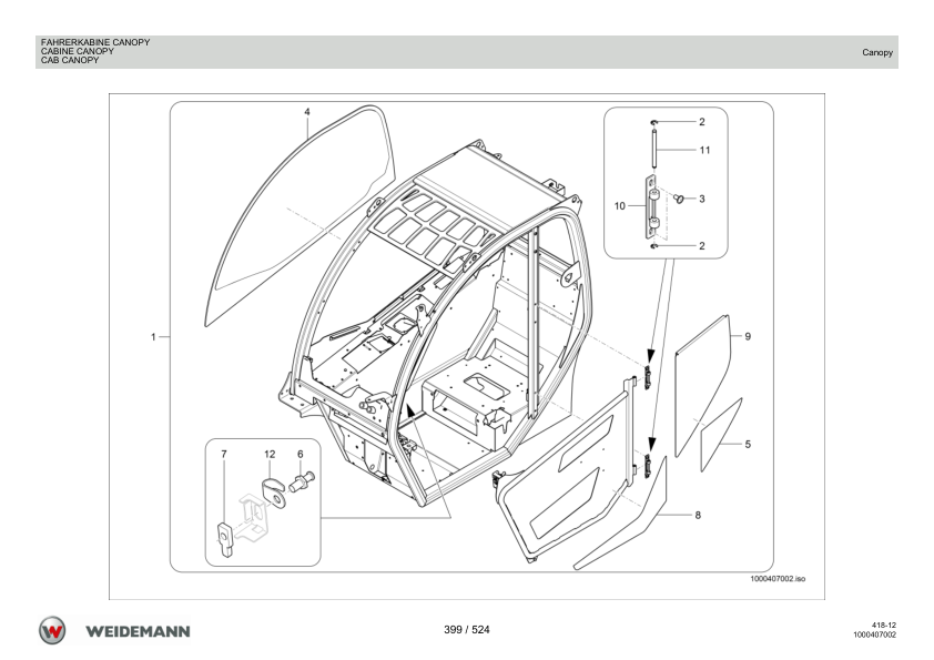 Weidemann T6027 Telehandler Parts Catalog SN WNK41812xxxxx0001 v1.1 DE FR EN - Image 10