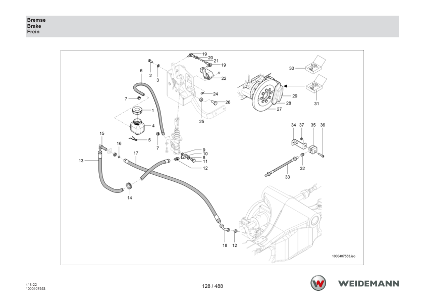 Weidemann T6027 Telehandler Parts Catalog SN WNK41822XXXX0001 v1.0 DE EN FR - Image 6
