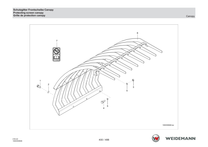 Weidemann T6027 Telehandler Parts Catalog SN WNK41822XXXX0001 v1.0 DE EN FR - Image 10