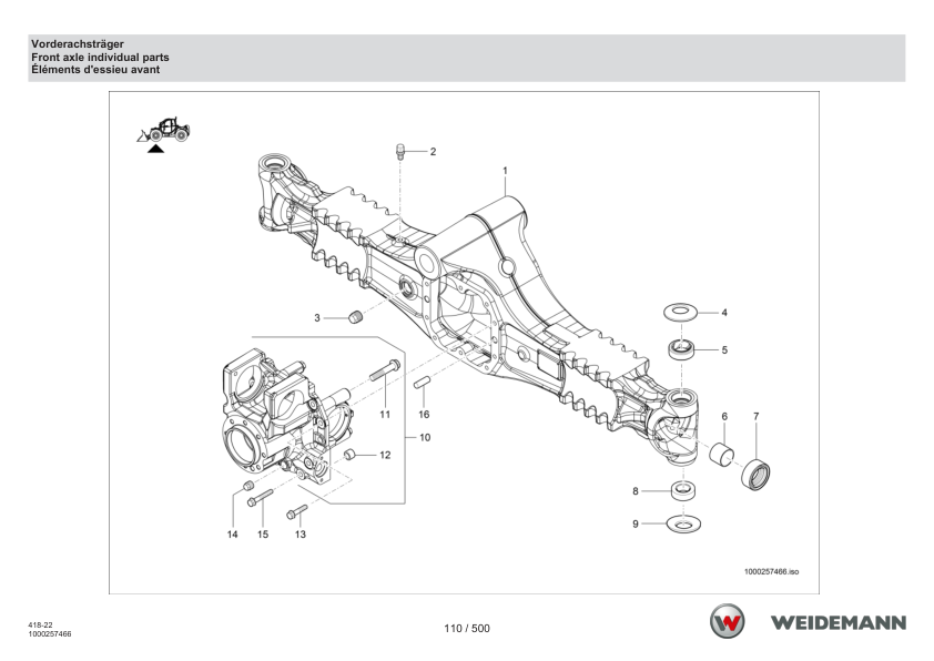 Weidemann T6027 Telehandler Parts Catalog SN WNK41822XXXX0001- v1.1 DE EN FR - Image 6