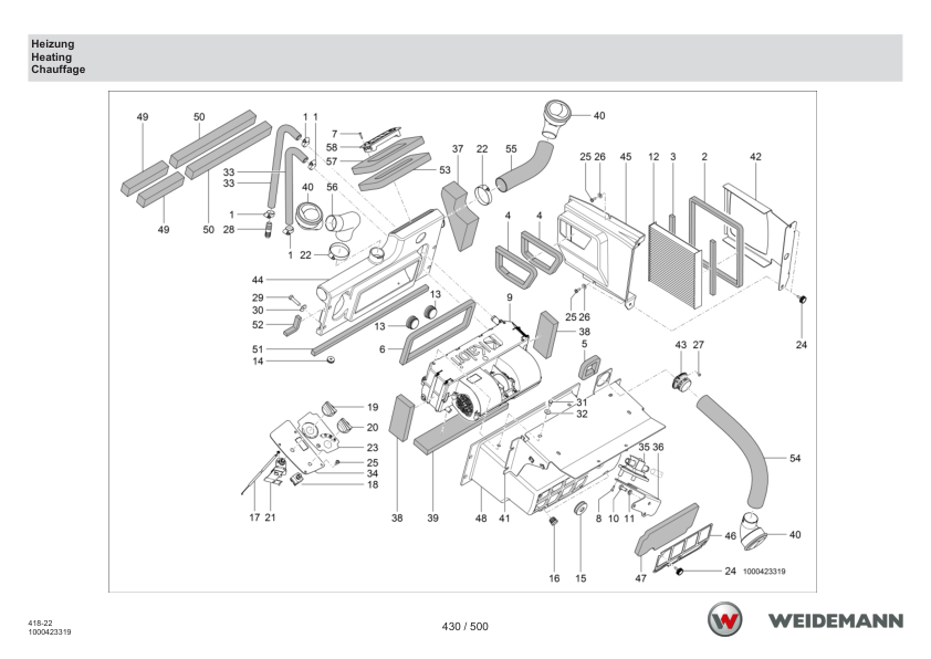 Weidemann T6027 Telehandler Parts Catalog SN WNK41822XXXX0001- v1.1 DE EN FR - Image 12