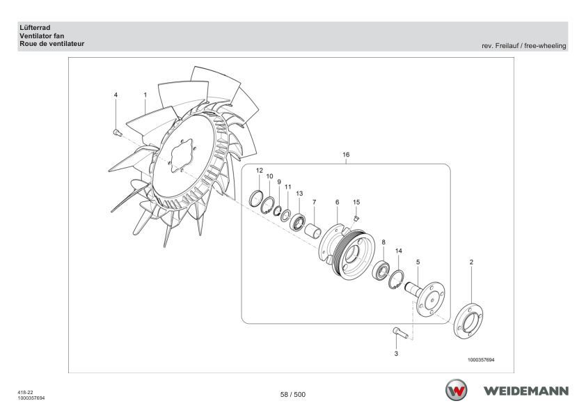 Weidemann T6027 Telehandler Parts Catalog SN WNK41822XXXX0001- v1.2 DE EN FR - Image 12