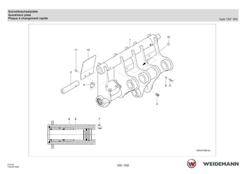 Weidemann T6027 Telehandler Parts Catalog SN WNK41822XXXX0001- v1.2 DE EN FR - Image 10