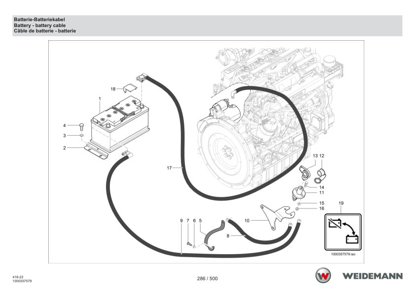 Weidemann T6027 Telehandler Parts Catalog SN WNK41822XXXX0001- v1.2 DE EN FR - Image 9