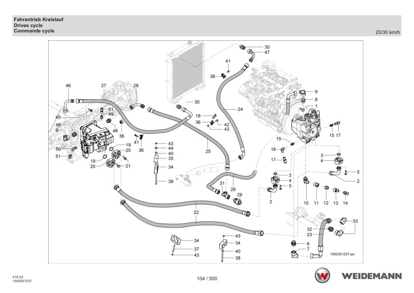 Weidemann T6027 Telehandler Parts Catalog SN WNK41822XXXX0001- v1.2 DE EN FR - Image 6