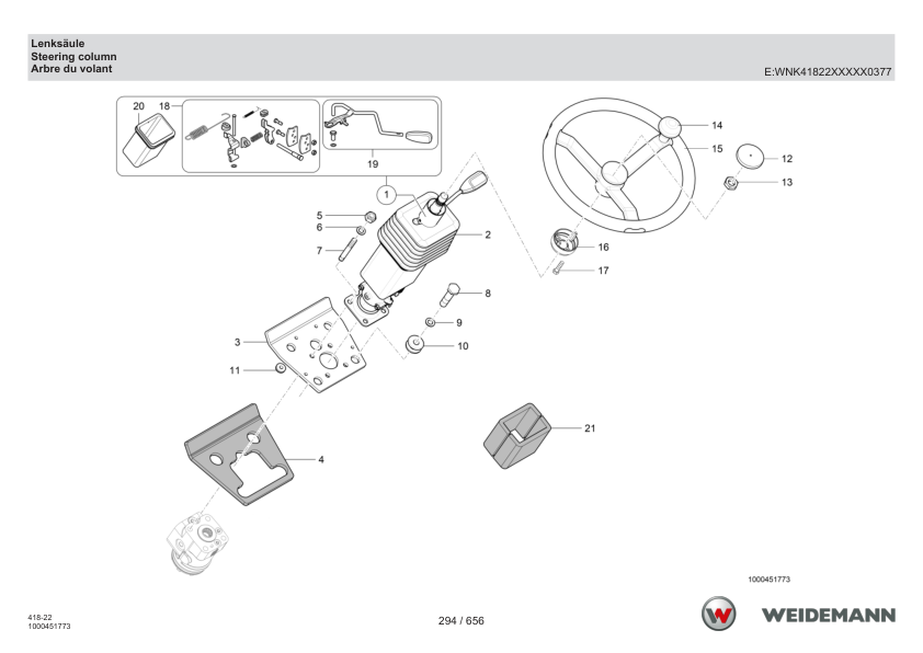 Weidemann T6027 Telehandler Parts Catalog SN WNK41822XXXX0001 v1.5 DE EN FR - Image 9