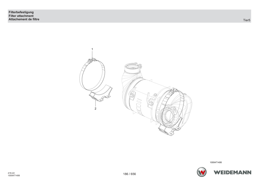 Weidemann T6027 Telehandler Parts Catalog SN WNK41822XXXX0001 v1.5 DE EN FR - Image 7