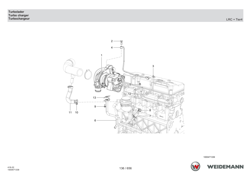 Weidemann T6027 Telehandler Parts Catalog SN WNK41822XXXX0001 v1.5 DE EN FR - Image 6