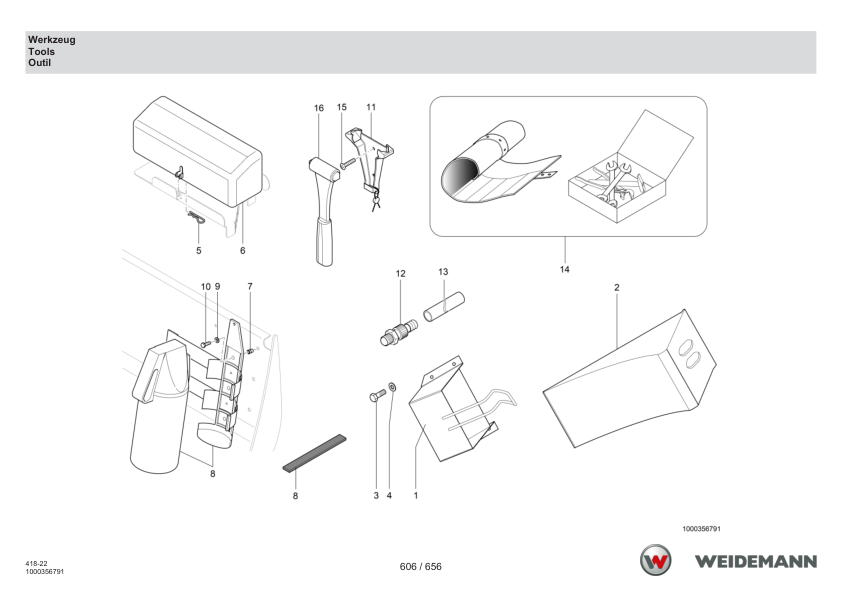 Weidemann T6027 Telehandler Parts Catalog SN WNK41822XXXX0001 v1.5 DE EN FR - Image 12