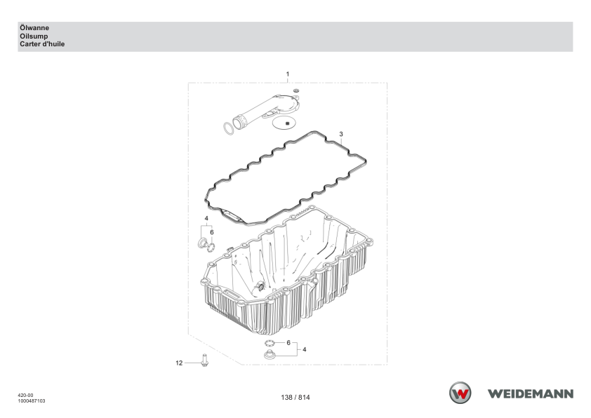 Weidemann T7035 Telehandler Parts Catalog SN WNK42000XXXX0001- v1.0 DE EN FR - Image 6