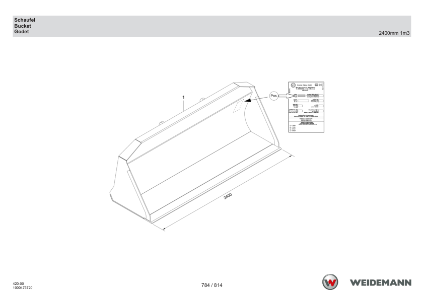 Weidemann T7035 Telehandler Parts Catalog SN WNK42000XXXX0001- v1.0 DE EN FR - Image 12
