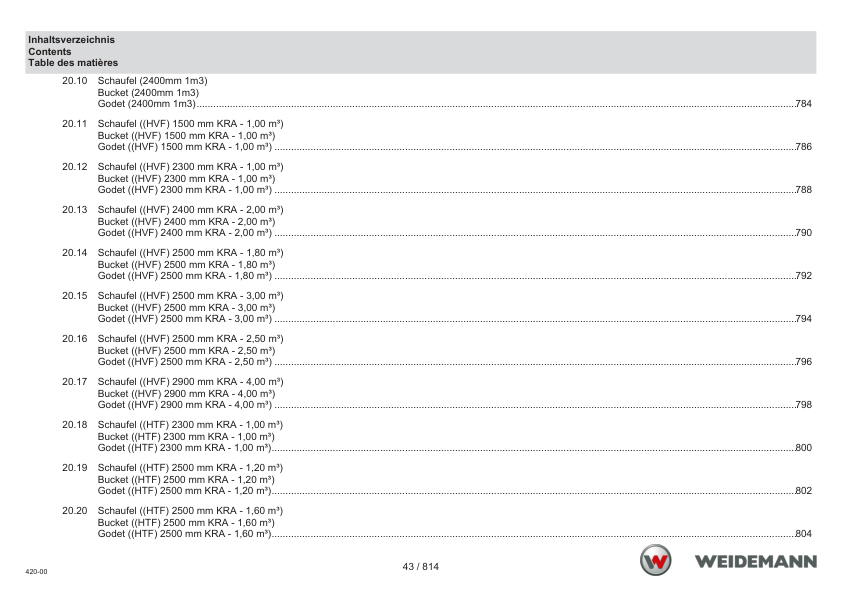 Weidemann T7035 Telehandler Parts Catalog SN WNK42000XXXX0001- v1.0 DE EN FR - Image 8