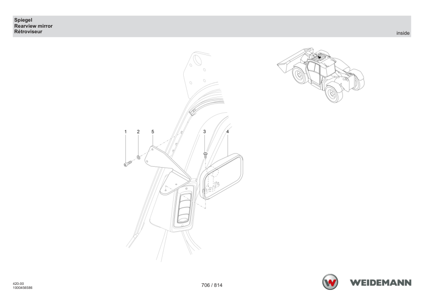 Weidemann T7035 Telehandler Parts Catalog SN WNK42000XXXX0001- v1.0 DE EN FR - Image 10