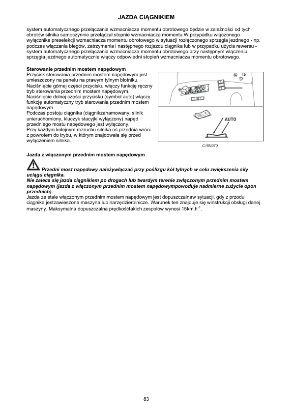 Zetor Crystal Tractor Operators Manual PL 2015 - Image 16