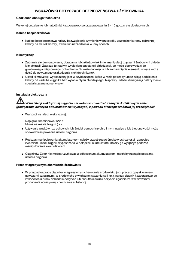 Zetor Major CL Tractor Operators Manual PL 2018 - Image 10