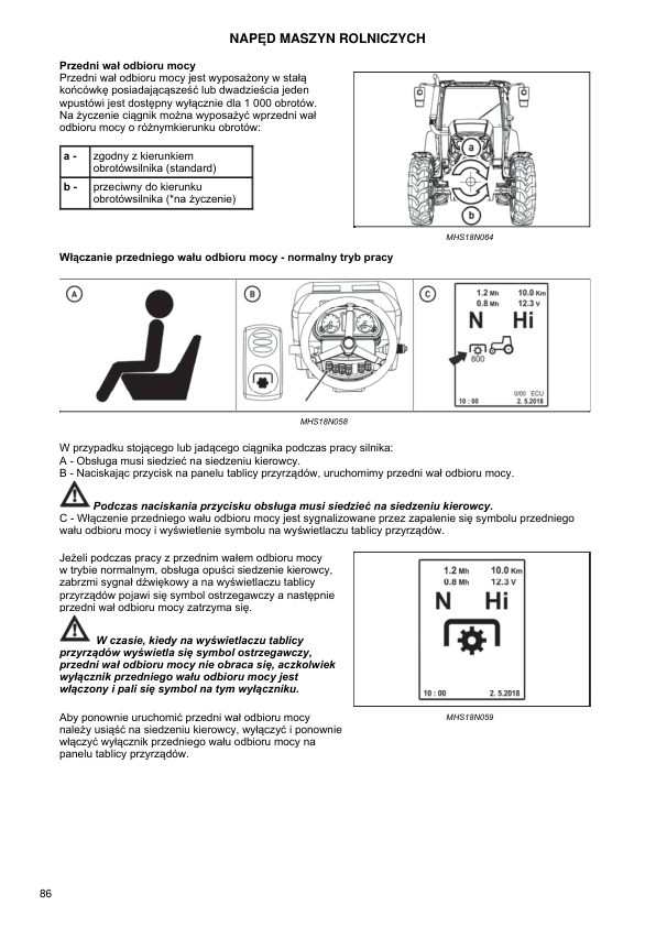 Zetor Major HS Tractor Operators Manual PL 2018 - Image 17