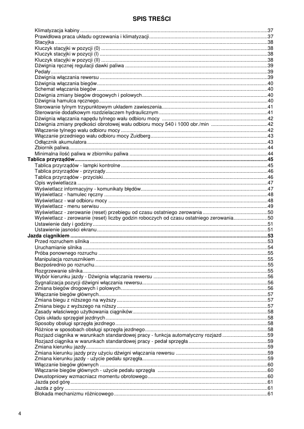 Zetor Major HS Tractor Operators Manual PL 2018 - Image 4