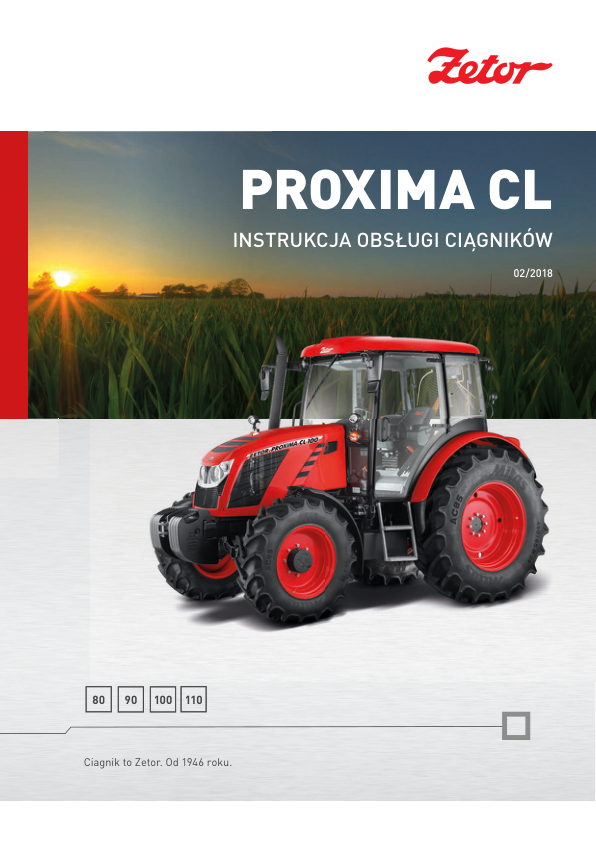 Zetor Proxima CL Tractor Operators Manual PL 2018 - Image 2
