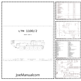 Liebherr LTM 1100-2 Hoist Gear Hydraulic Schematics Service Manual
