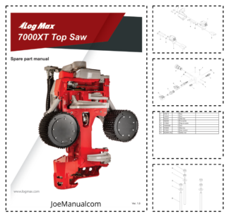 LogMax 7000XT Top Saw Processing Head Parts Catalog SN 371032 and UP