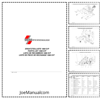 Weidemann Hoftrac 1060 D P Wheel Loader Parts Catalog