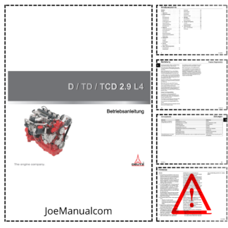 Deutz D TD TCD 2.9 L4 Engine Operators Manual DE