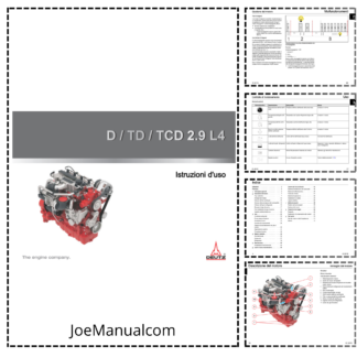 Deutz D TD TCD 2.9 L4 Engine Operators Manual IT