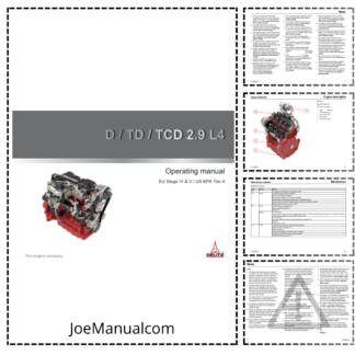 Deutz D TD TCD 2.9 L4 Tier 4 Engine Operators Manual ENG