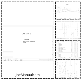 Liebherr LTM 1090-1 Crane Travel Electrical Schematics Service Manual