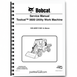 Bobcat 5600 Toolcat Utility Work Machine Service Manual A0W111001 Printed Book