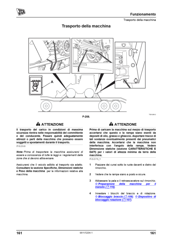 JCB 3CX 4CX Tier 3 Backhoe Loader Operators Manual 9811-5204-1 IT - Image 14