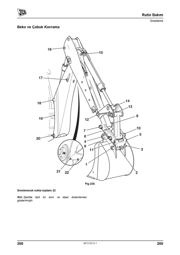 JCB 3CX 4CX Tier 3 Backhoe Loader Operators Manual 9811-5213-1 TR - Image 13