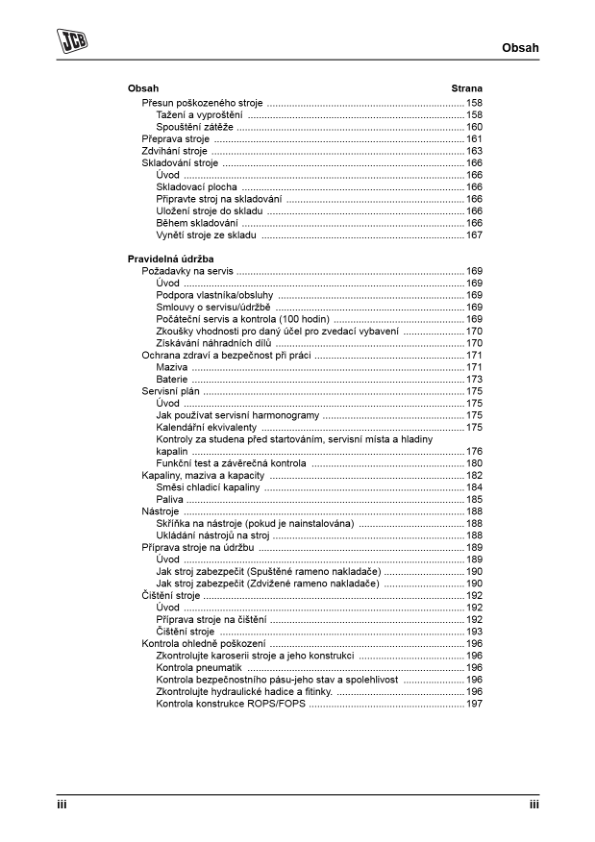 JCB 3CX 4CX Tier 3 Backhoe Loader Operators Manual 9811-5215-1 CZ - Image 7