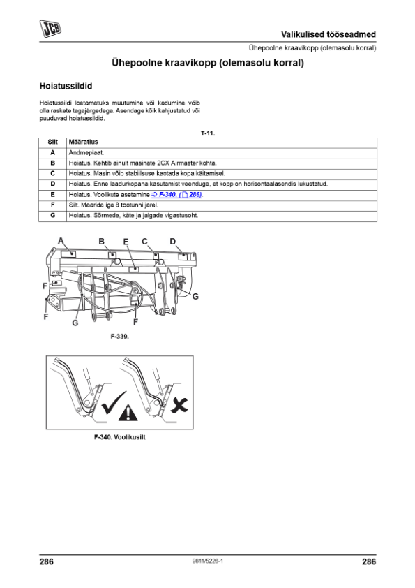 JCB 3CX 4CX Tier 3 Backhoe Loader Operators Manual 9811-5226-1 ET - Image 16