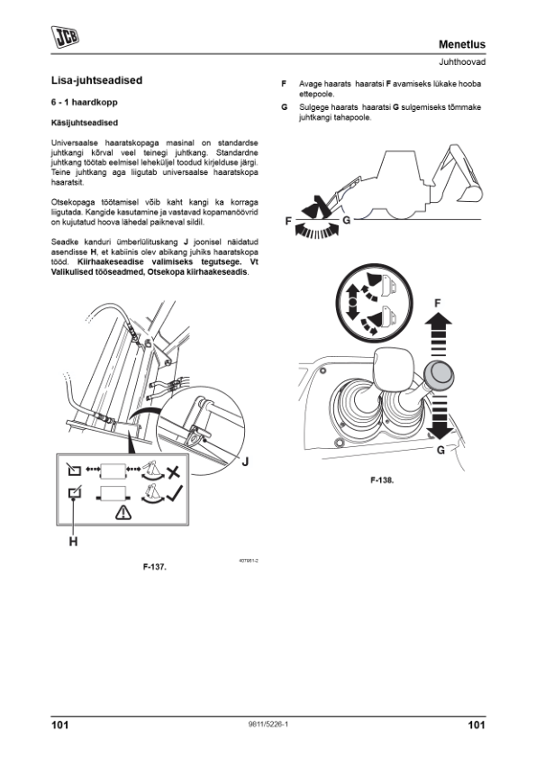 JCB 3CX 4CX Tier 3 Backhoe Loader Operators Manual 9811-5226-1 ET - Image 12