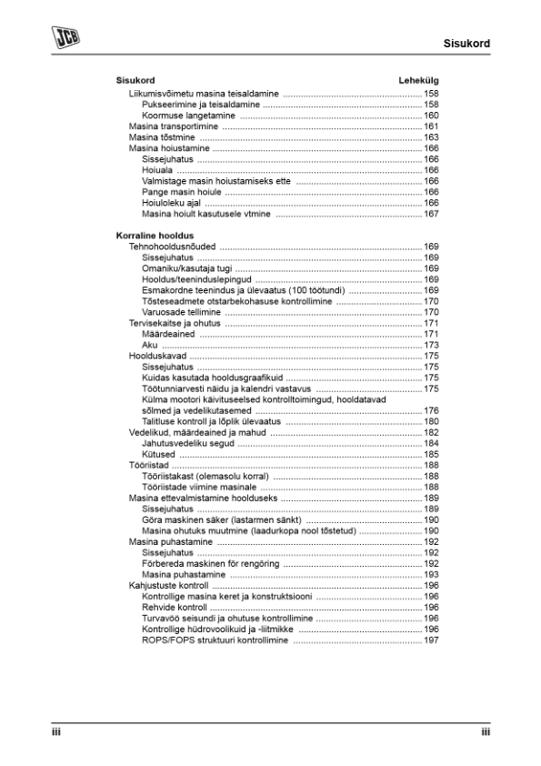 JCB 3CX 4CX Tier 3 Backhoe Loader Operators Manual 9811-5226-1 ET - Image 7