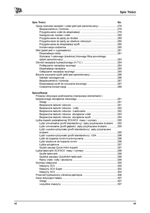 JCB 3CX 4CX Tier 3 Backhoe Loader Operators Manual 9811-5229-1 PL - Image 10