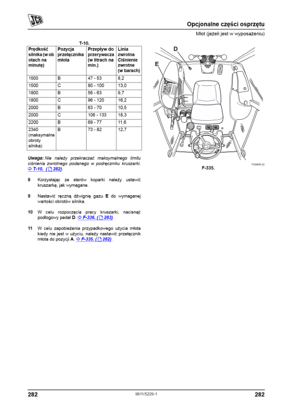 JCB 3CX 4CX Tier 3 Backhoe Loader Operators Manual 9811-5229-1 PL - Image 17