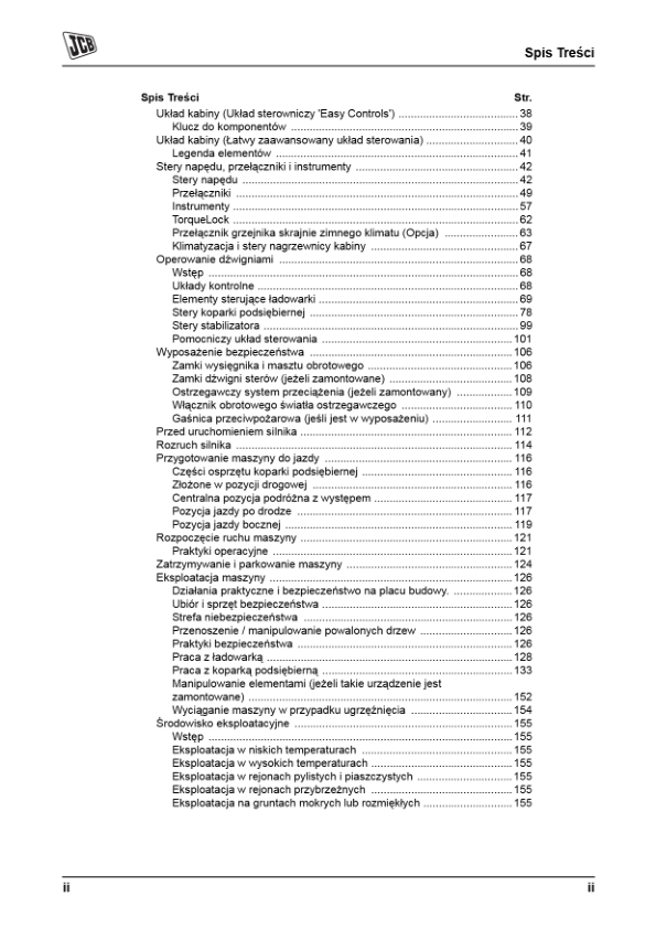 JCB 3CX 4CX Tier 3 Backhoe Loader Operators Manual 9811-5229-1 PL - Image 6
