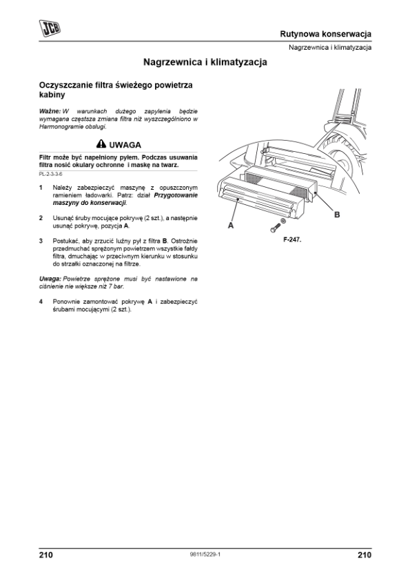 JCB 3CX 4CX Tier 3 Backhoe Loader Operators Manual 9811-5229-1 PL - Image 14