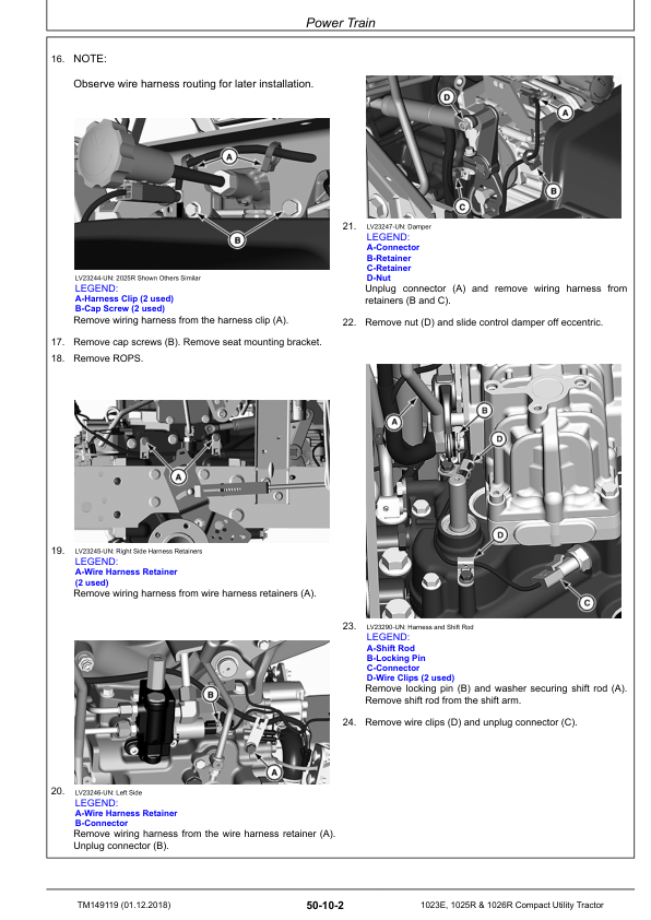 John Deere 1023E 1025R 1026R Tractor Service Manual TM149119 - Image 6