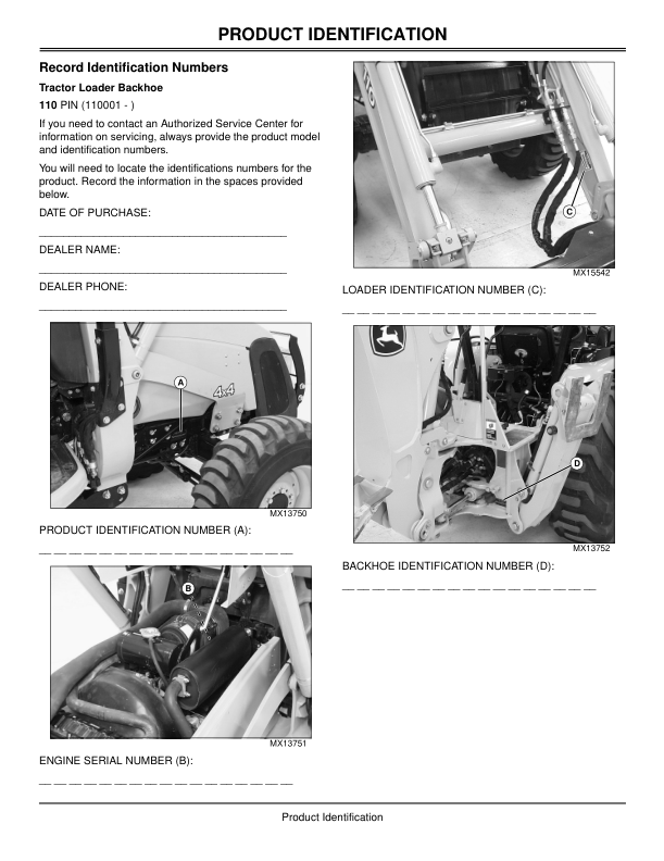 John Deere 110 Backhoe Loader Operators Manual OMLVU13606D2 - Image 4