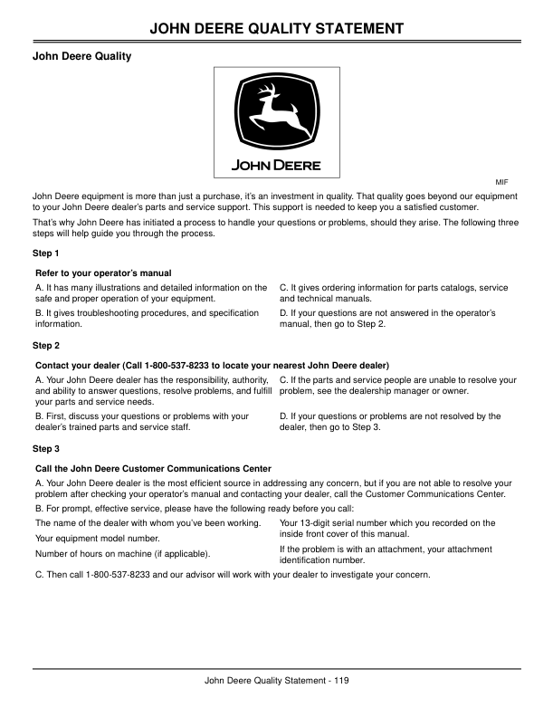 John Deere 110 Backhoe Loader Operators Manual OMLVU13606D2 - Image 6