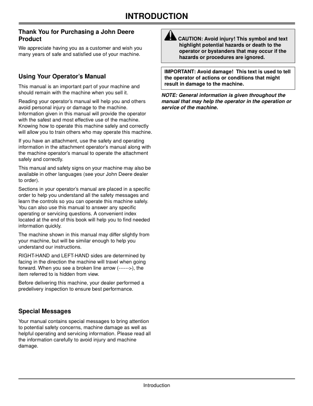 John Deere 110 Backhoe Loader Operators Manual OMLVU13606D2 - Image 3
