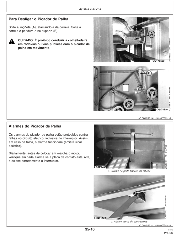 John Deere 1165 1175 Combine Harvester Operators Manual OMCQ29716-K3 PT - Image 10