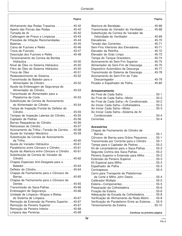 John Deere 1165 1175 Combine Harvester Operators Manual OMCQ29716-K3 PT - Image 7