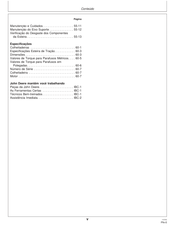 John Deere 1165 1175 Combine Harvester Operators Manual OMCQ29716-K3 PT - Image 8